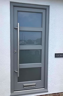 wooden front door wales
